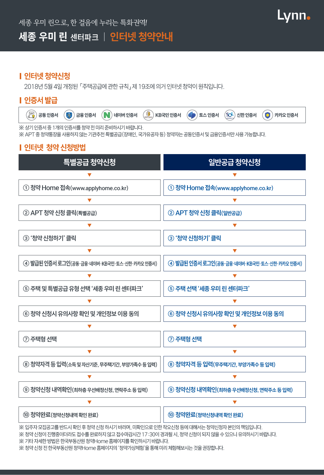 인터넷 청약안내